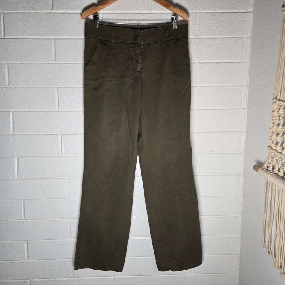 J.Crew Womens Chino Pants Cotton Favorite Fit Straight Office Granola 10 Tall